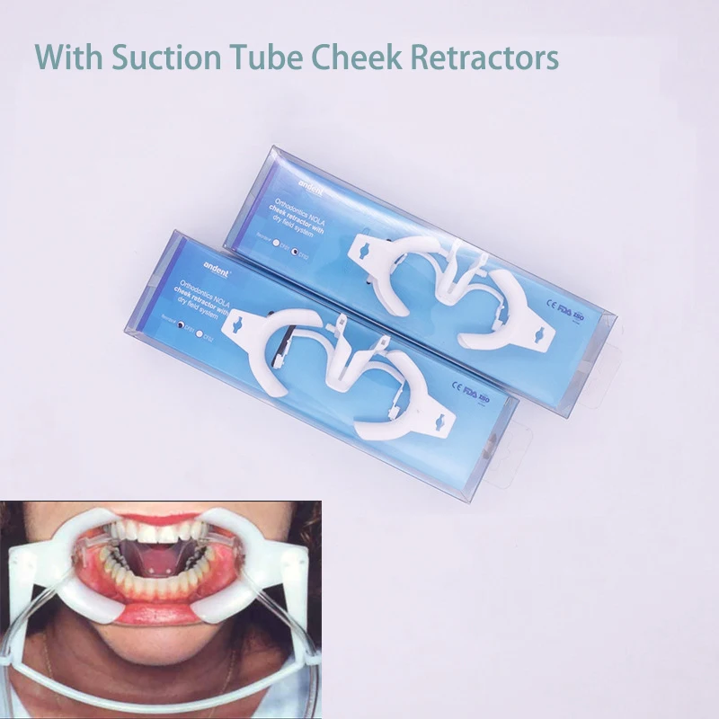 

Dental Suction Tube Cheek Retractor with Adjustable Oral Cavity for Adult Orthodontic Instrument Dentist Tool Dentistry Material