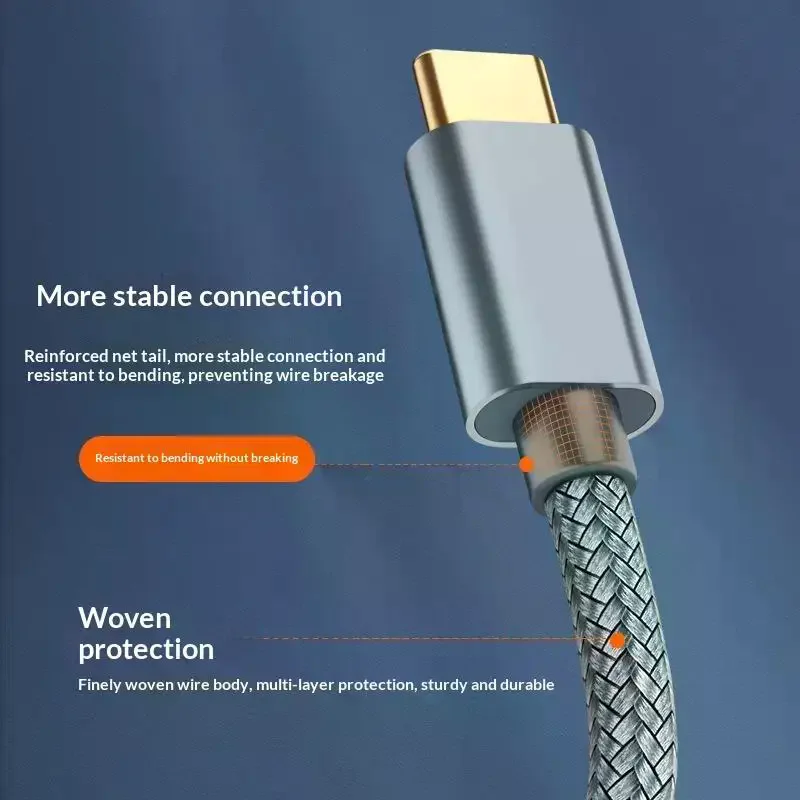 USB C To USB B 2.0 Printer Cable Braided Printer Scanner Controller Cable Electronic Musical Instrument Data Cable