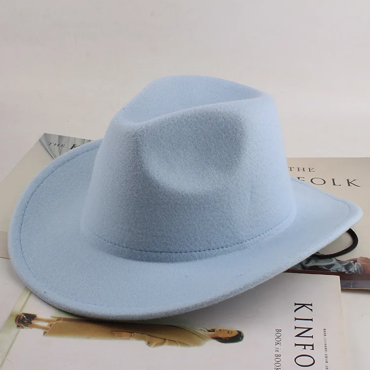 Spring and Summer European American Style Denim Hat for Men and Women Ethnic-Style Rolled Brim Top  Sunshade Hat Jazz