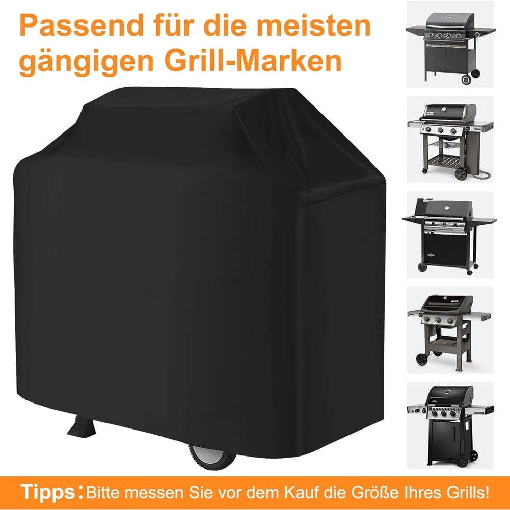 

BBQ Gas Grill Cover Waterproof Dustproof Outdoor Barbecue Gas Grill Cover Fade Resistant Grill Cover for Weber Char-Broil Grill