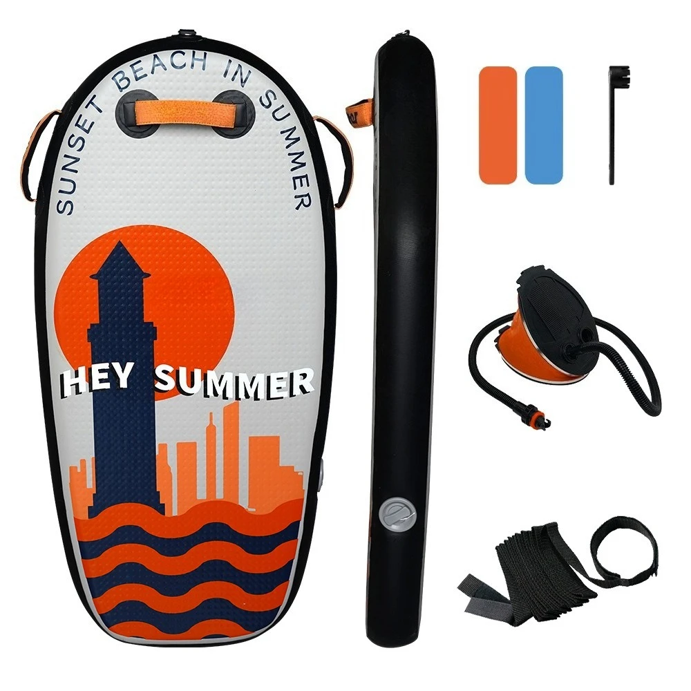 Inflatable surfboard, water ski, Bodyboard, portable universal swimming board, paddleboard, and prone board