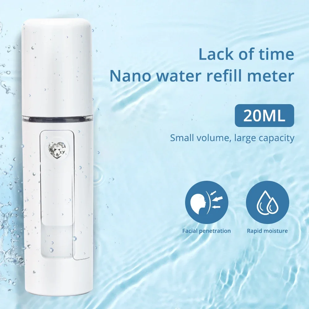 Nano Spray Water Replenishing Instrument Hand-held Portable Steamer Moisturizing Beauty Implement 5V Mini Humidifiers Large Fog