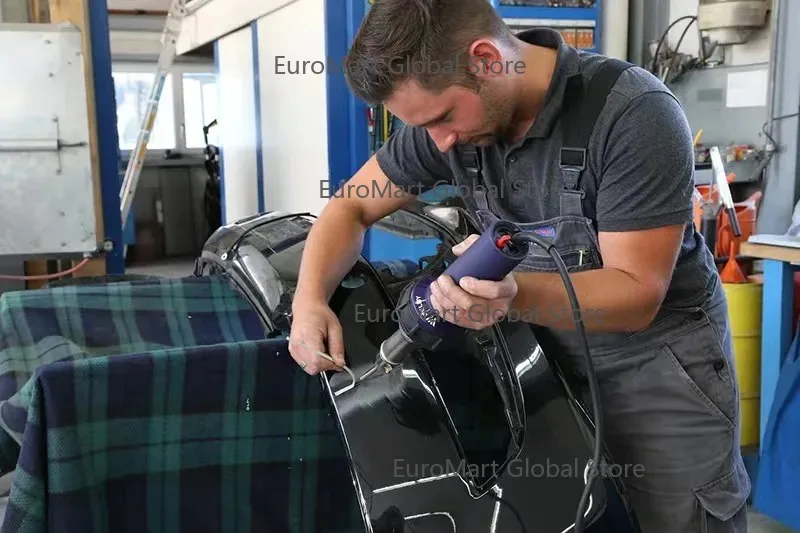 

1600W Hot Air Kit Heating With 4pcs Welding Nozzle PVC TPO Membranes Welding Handheld Plastic Welder Energy HT1600