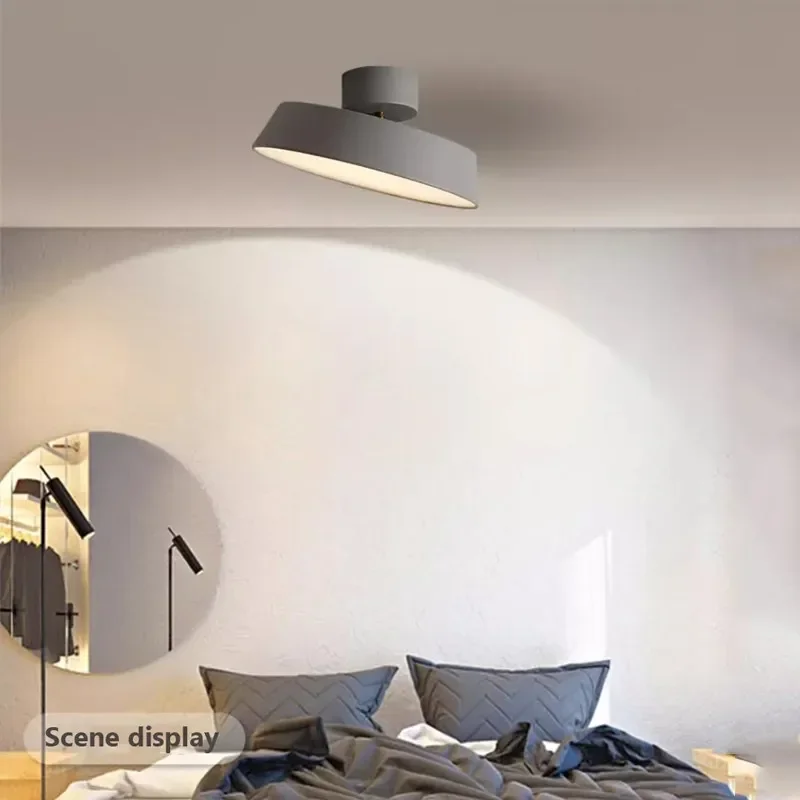 Modern LED Ceiling Light Nordic Macaron Rotatable Lamps For Hallway Entrance Bedroom Living Room Bar Illumination Fixture Lustre