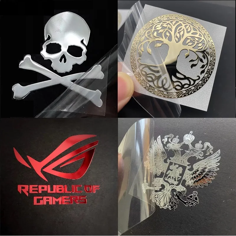 

Skull, Eye of the Loser, Two-headed Eagle, Tree of Life metal sticker, suitable for laptop, tablet, power bank, car, decoration