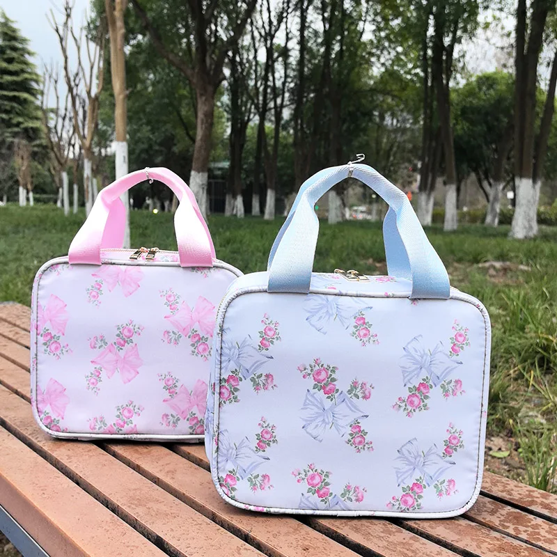 New Bow Lunch Bag Cooler  Thermal Bag Portable Lunch Box Ice Pack Tote Food Picnic Lunch Bags for Work Back-to-school Supplies