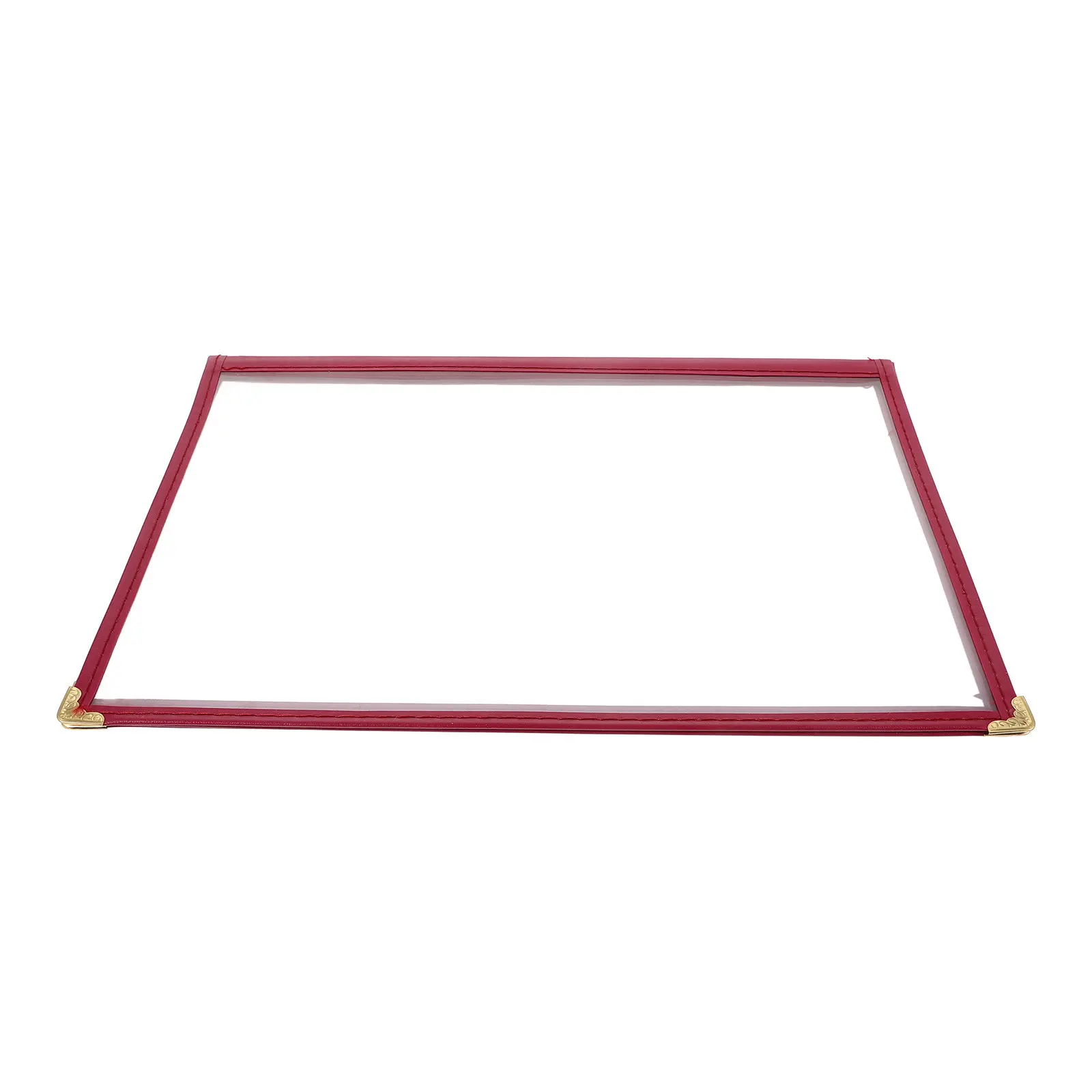 

Restaurant Menu Cover Holder A4 Page 8 View Heavy Duty Leatherette Menu Book Stand for Hotel Restaurant