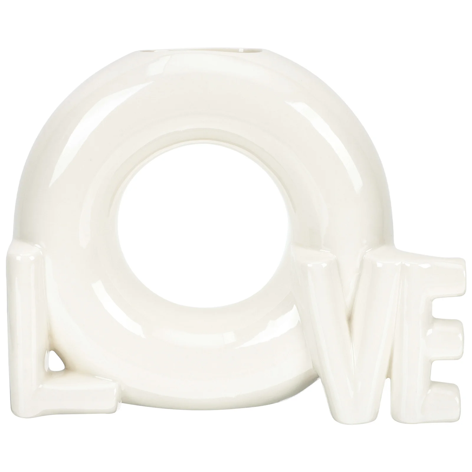 

Love Shaped Ceramic Vase for Flower Arrangement Home Decor Dining Table Centerpiece Modern Simple Design Dried Flower Container