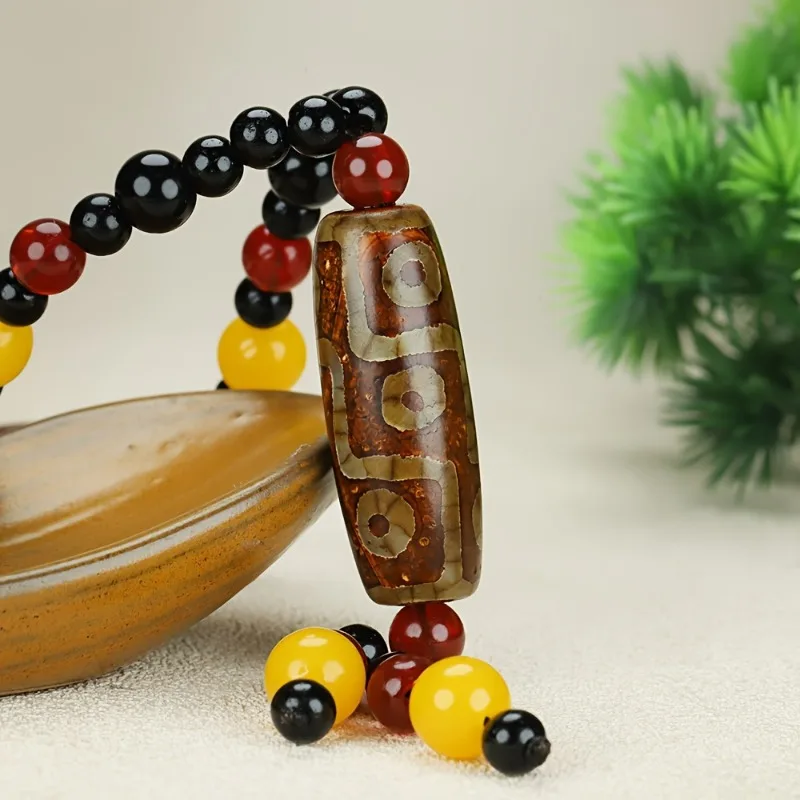 

Мужские и женские ожерелья из тибетского агата из бисера Dzi, ювелирные изделия в этническом стиле в стиле ретро