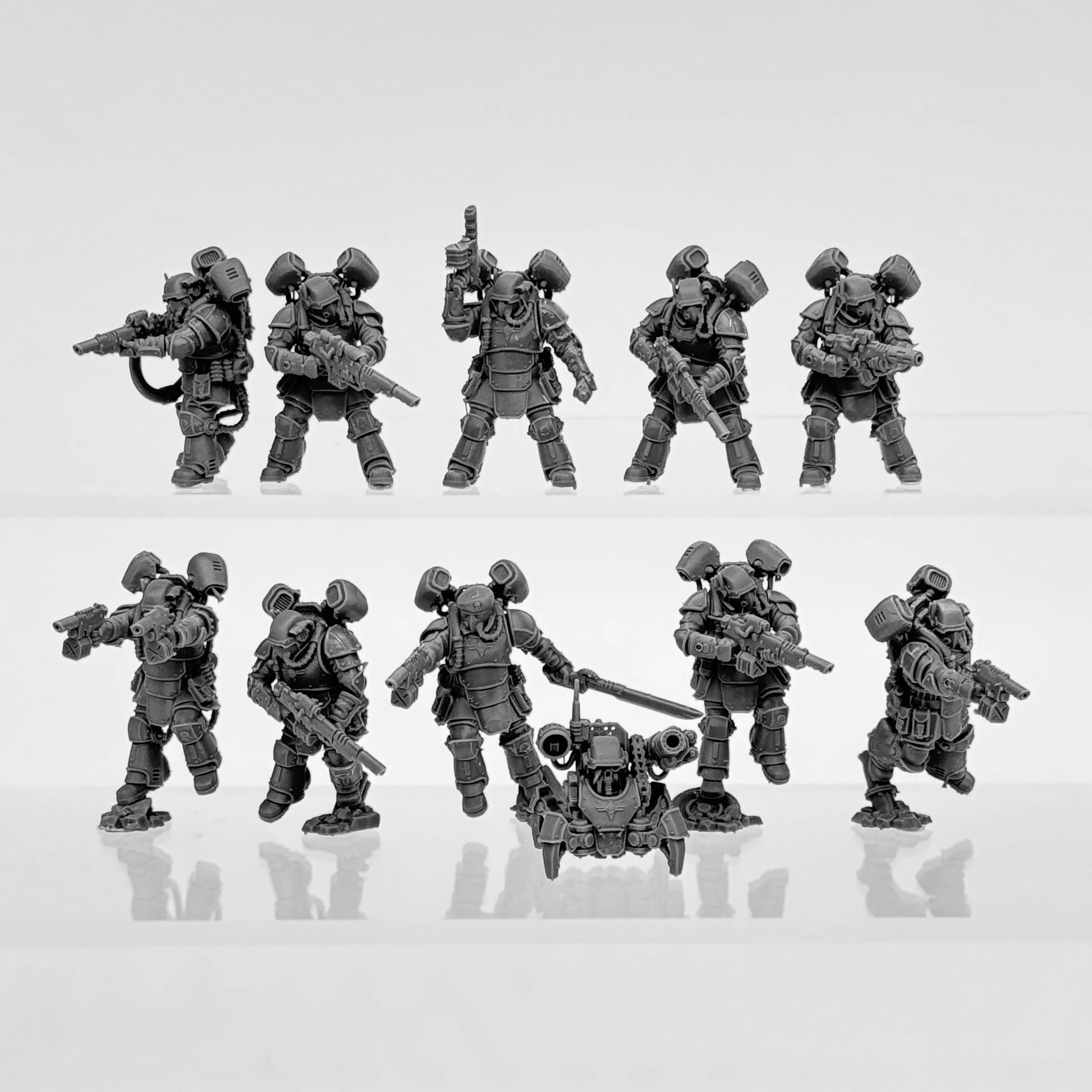 Resin Model Set Imperial Force Special Forces War Gaming Unpainted Soldier 10 Figurines Tabletop miniatures for RPG