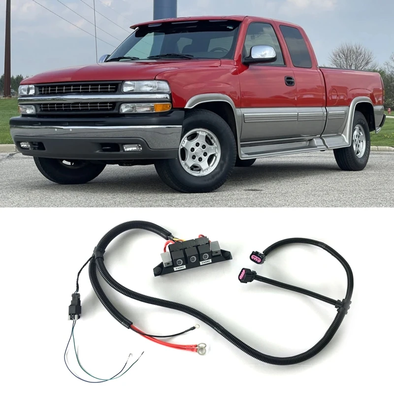 

Для Chevy Silverado GMC Sierra Tahoe Yukon Retrofit, Автономный электрический вентилятор 674-00923