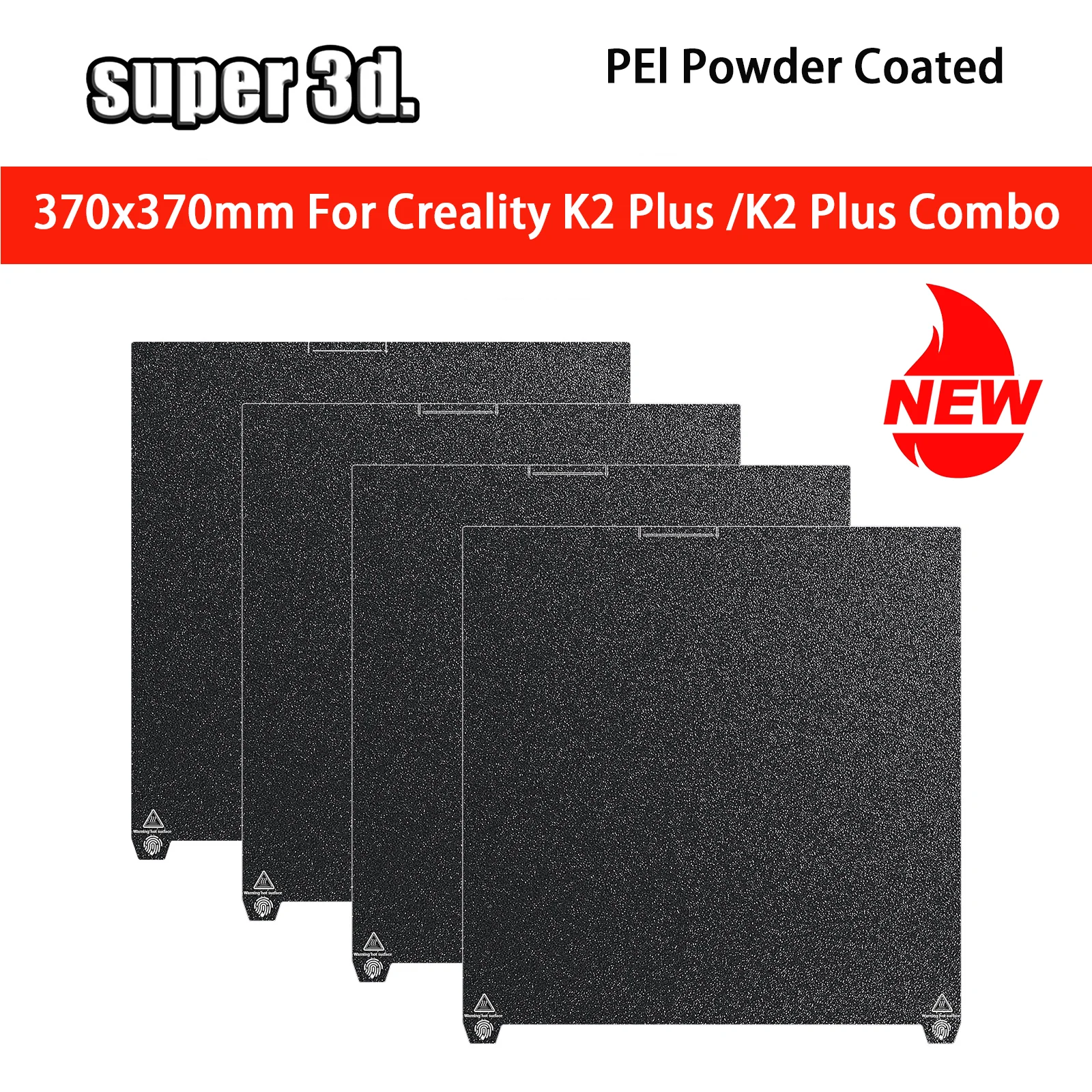 PEI Textured Plate For Creality K2 Plus Build Plate Thicker PEI Sheet K2P Spring Steel Bed Heated Platform Hotend for K2 Plus