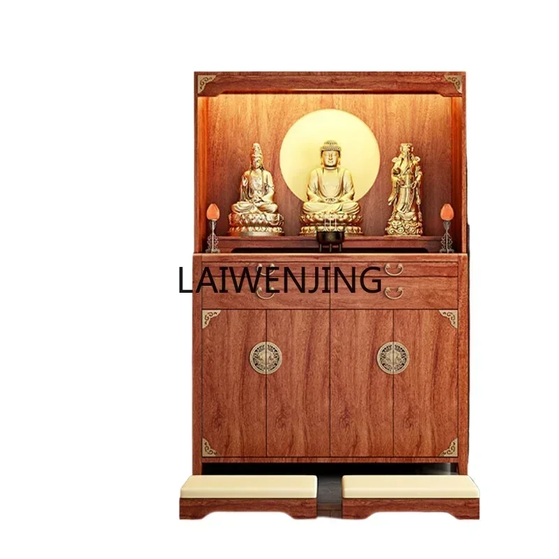 

LYN Buddhist shrine New Chinese vertical cabinet God of Wealth cabinet Small worship shrine