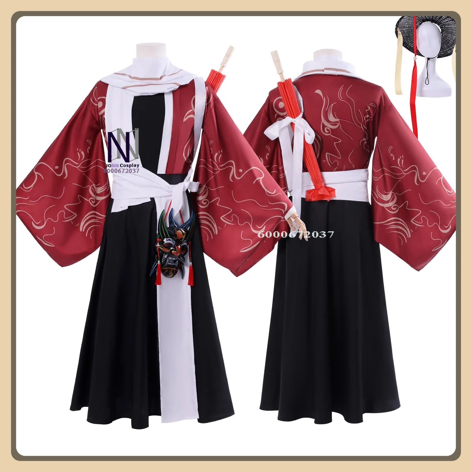 

Game Huai Yunqing Cosplay Costume (Republic of China Style) High-Slit Robe + Waist Accessory Full Set Cosplay Costume (Female)