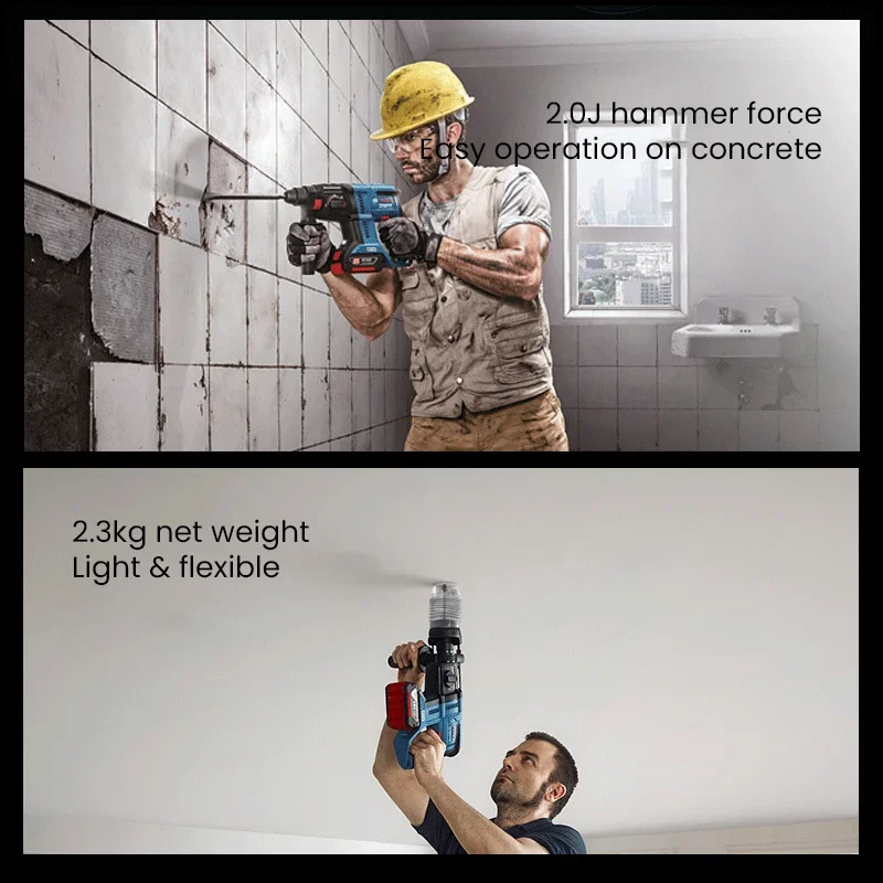 Bosch GBH180-Li Brushless Cordless Rotary Hammer Drill Bare Metal 18V Multifunctional Lithium Percussion Power Tools