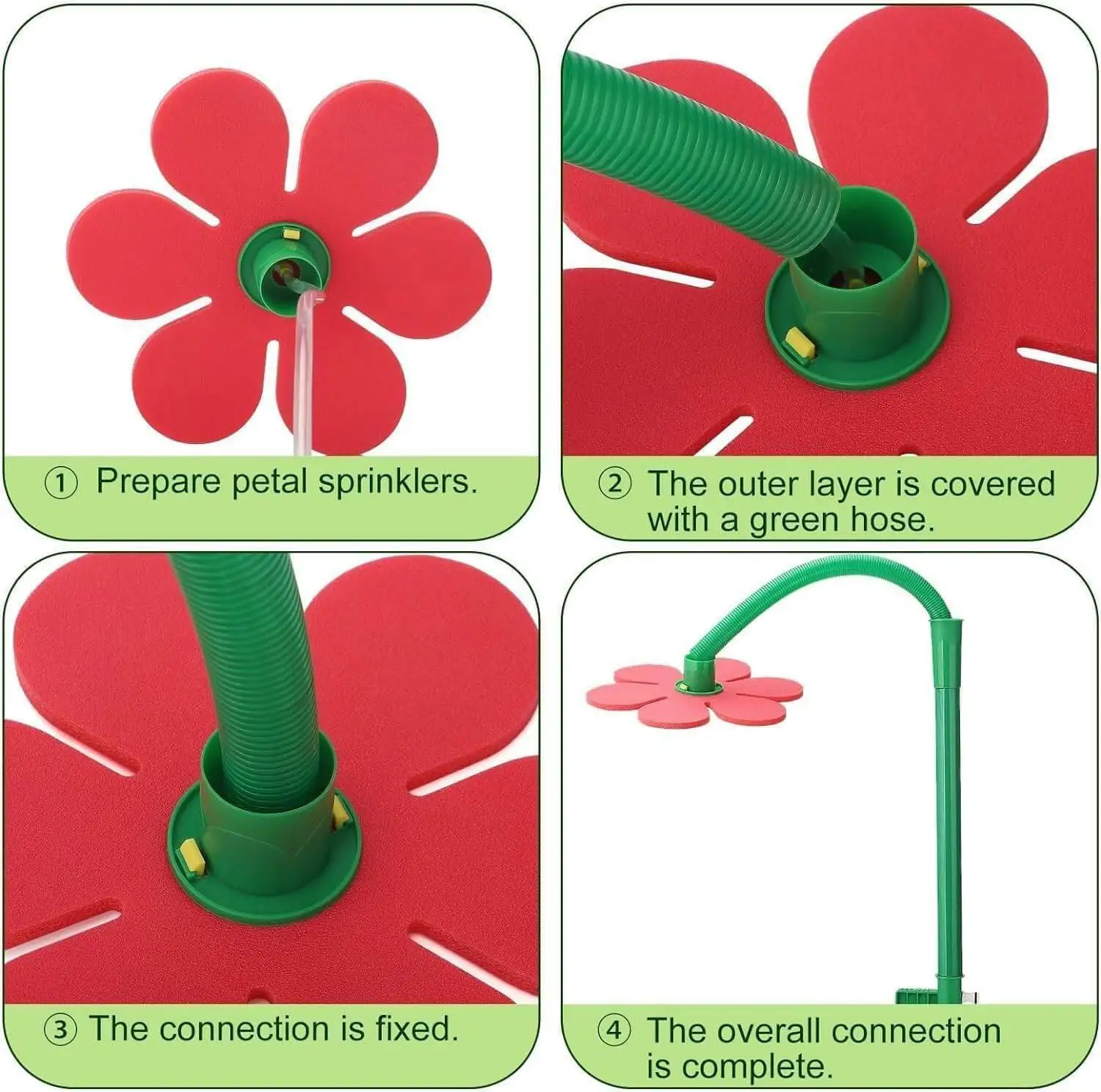 360-Degree Rotating sunflower Water Sprayer - a Safe Water Play Tool for Children and Pets, Durable and Easy to Carry, Suitable for Lawns and Gardens