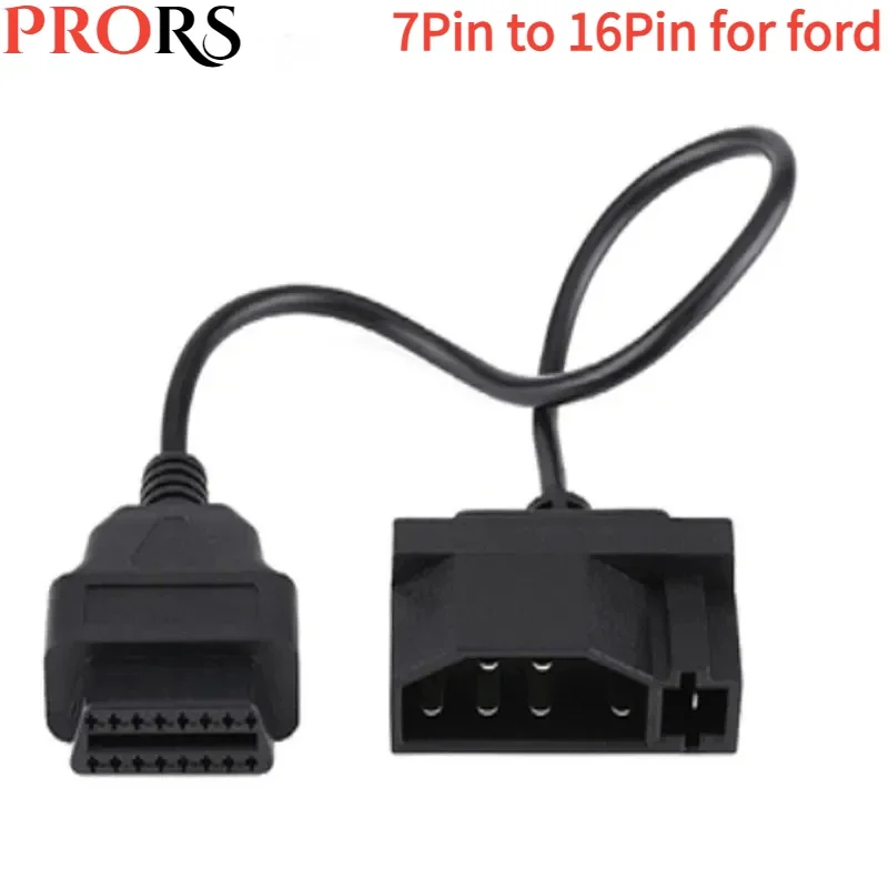 

NEW 7pin To OBD2 16Pin Cable Converter for Ford 7 Pin OBDII 16 Pin Female Connector Transfer Auto Diagnostic Connector Adapter