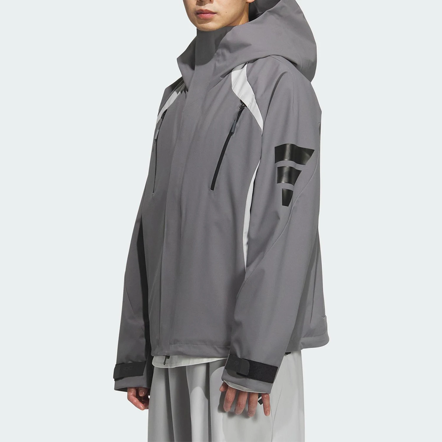 

Adidas Official Authentic FUSTL P JKT Мужская спортивная лоскутная куртка с капюшоном KA2430