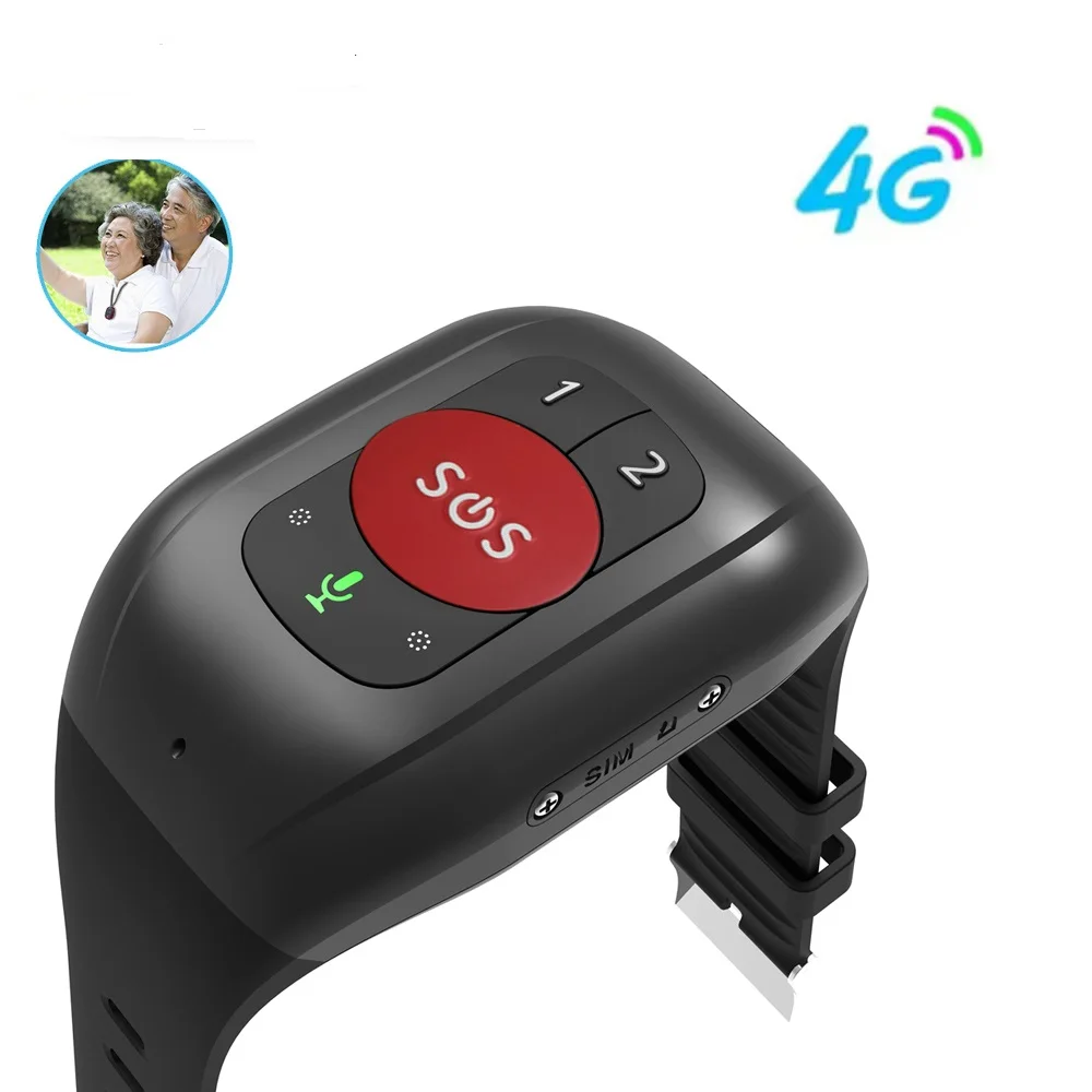 

25202 GPS-часы для пожилых людей, устройство слежения, водонепроницаемый браслет, локатор, поддержка вызовов, SOS, проверка температуры, напоминание по времени, трекер