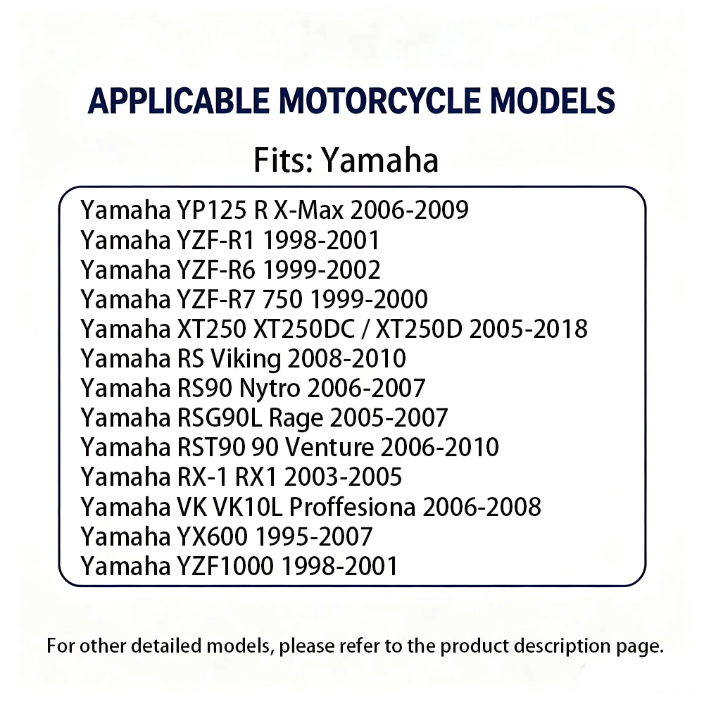Starter Relay Solenoid For Yamaha YP125 R X-Max YZF-R1 YZF-R6 YZF-R7 750 XT250 XT250DC XT250D RS Viking YX600 YZF1000 YZF600
