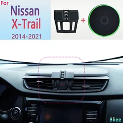 For Nissan X-Trail T32 2014 2015 2016 2017 2018-2021 Magnetic Car Phone Holder 15W Wireless Charging Phone Stand MagSafe Base