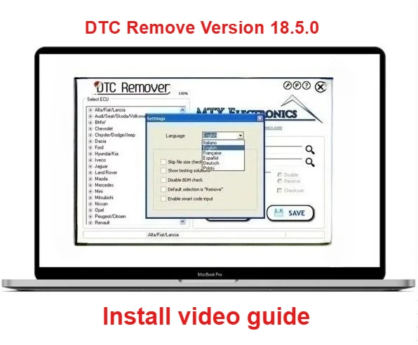 For KESS KTAG FGTECH OBD2 Software MTX DTC Remover 1.8.5.0 With Keygen+9 Extra ECU Tuning SW Software ECU Fault Code Remover