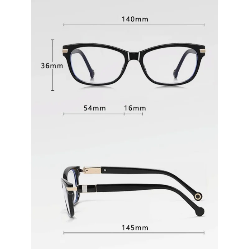 TR90 안경테 여성용 블루라이트 차단 렌즈 남성용 피로 방지 컴퓨터 안경 처방용 근시 독서용 안경