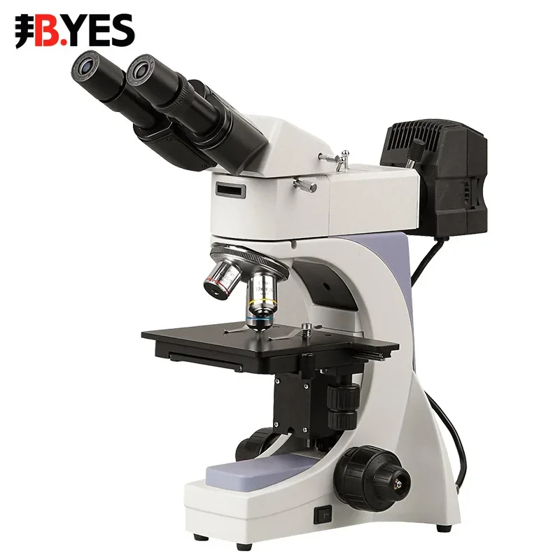 Vertical Metallographic Specimen Microscope, Single Eye, Binocular, Metal Structure, Three Eye Microscope