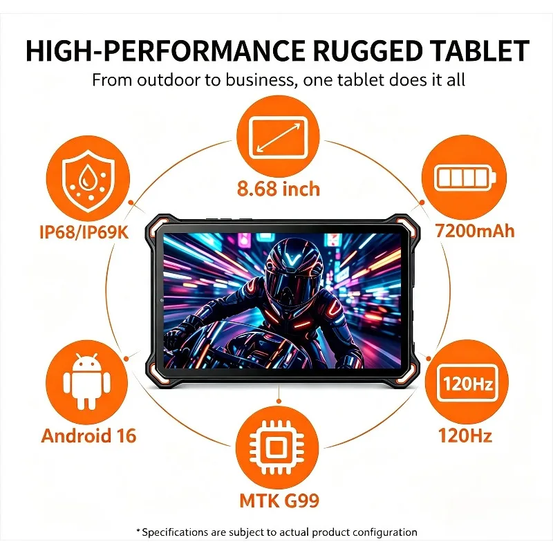 AGM P3 Rugged Tablet 8.68