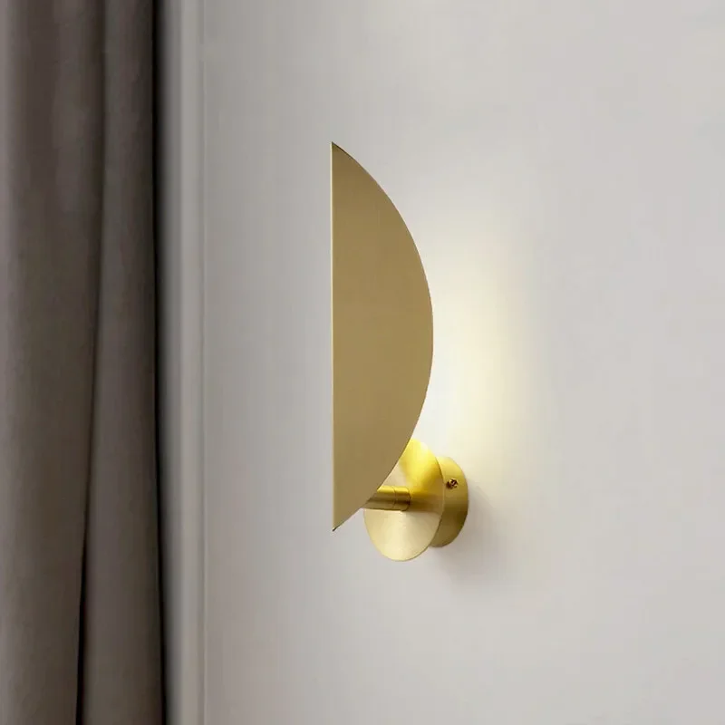 Nordic Wall Lamps LED Brass Bedroom Living Room Decor Wall Light Creative Adjustable Sconces to Aisle Corridor Home Decor бра