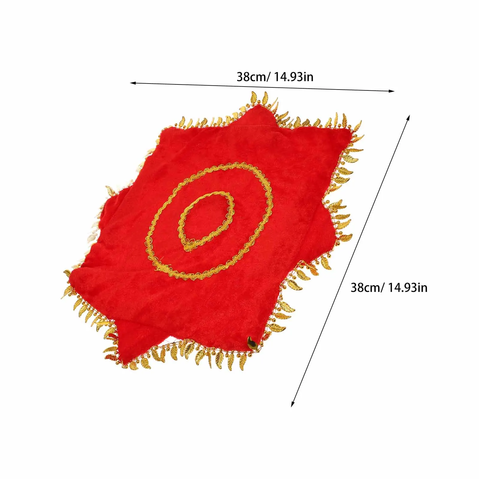 

4pcs Red Chinese Dance Handkerchief Lightweight Rotating Performance Prop For Party Stage Bar Yangko Square Dance Funny