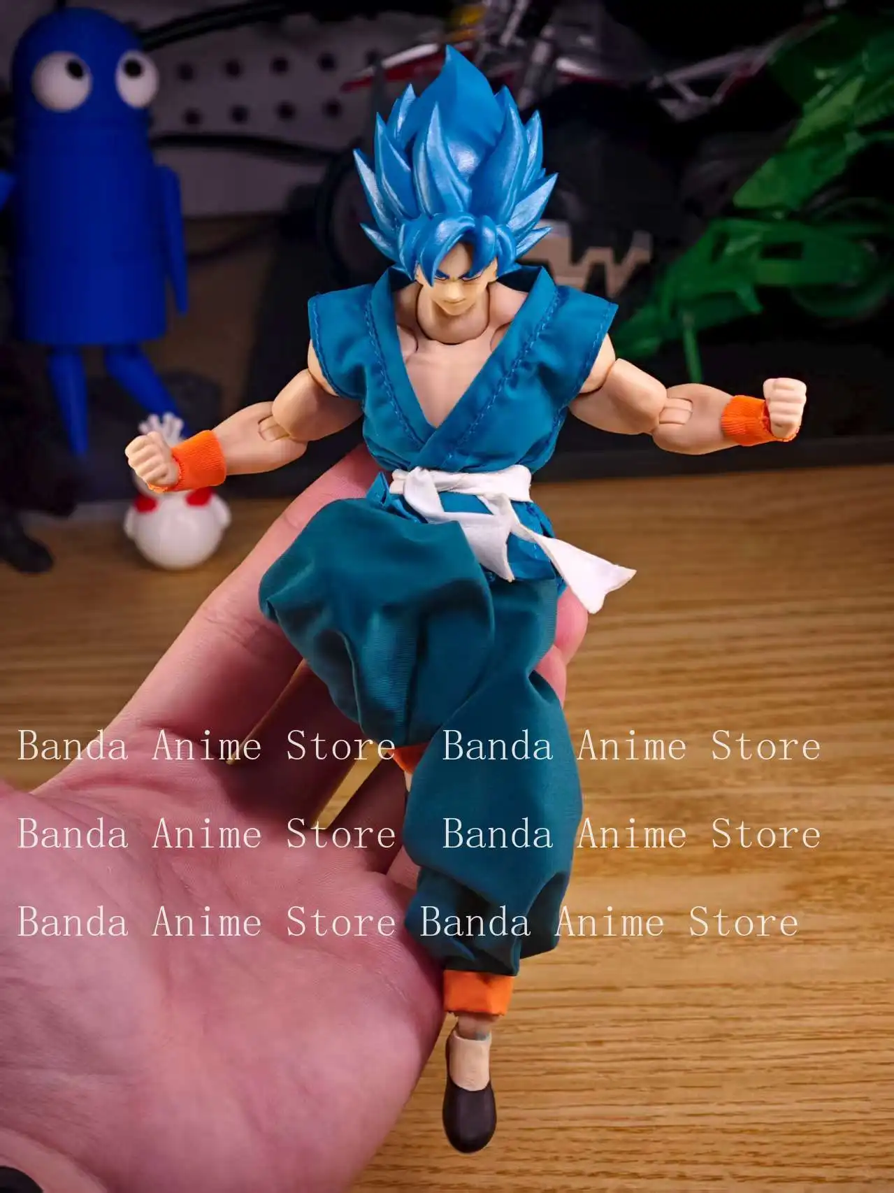 Dragon Ball Shf Series Figures Son Goku Daoist Robe Orange Blue Uniforms Training Suit Clothes Accessories Gift Toys In Stock - view 4