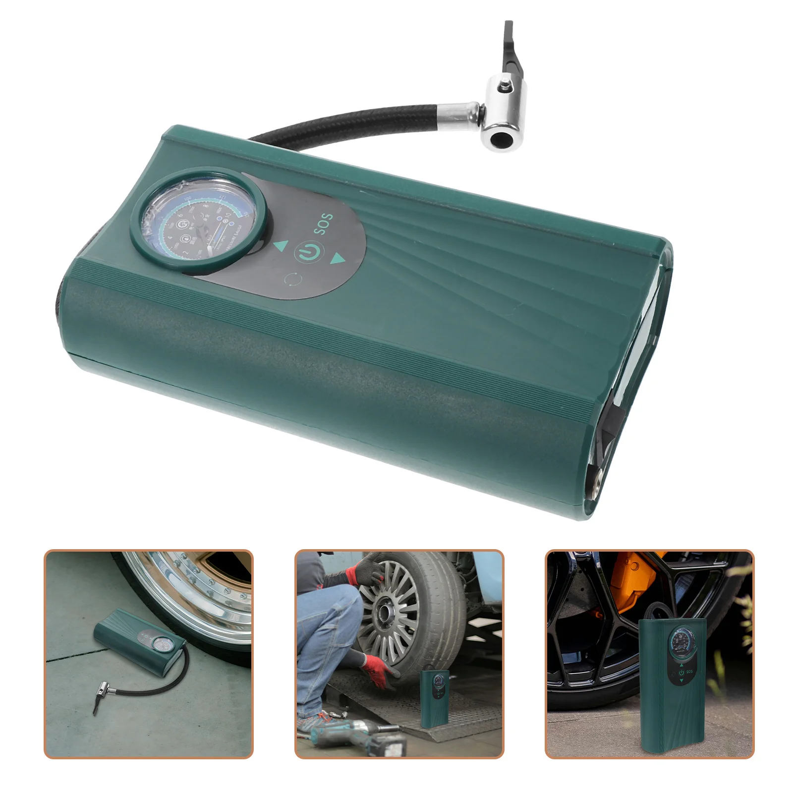 

Tire Inflator Portable Air Compressor Electric Air Pump Digital Pressure Gauge for Car Motorcycle Ball Mattress