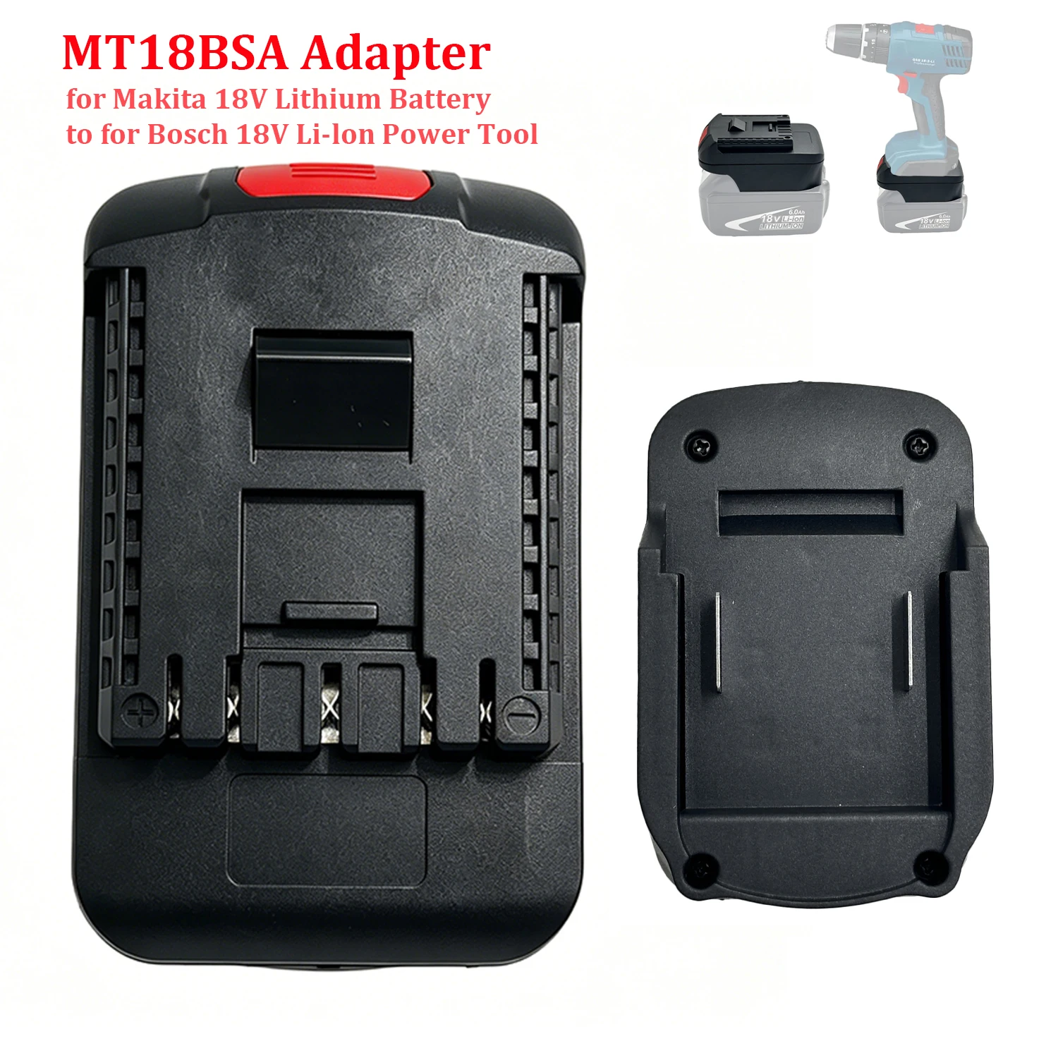 

MT18BSA Adapter Converter For Makita Li-lon Battery To Bosch 18V Li-Ion Power Tool Battery Connector Replacement Accessories