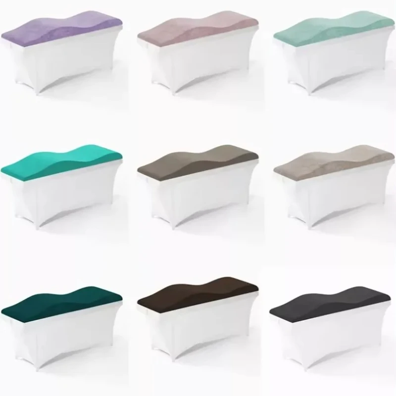 رغوة سبا تدليك الجدول سرير التجميل منحني توبر صالون التشريحية لاش فراش موجة رغوة الذاكرة لاش السرير توبر #6