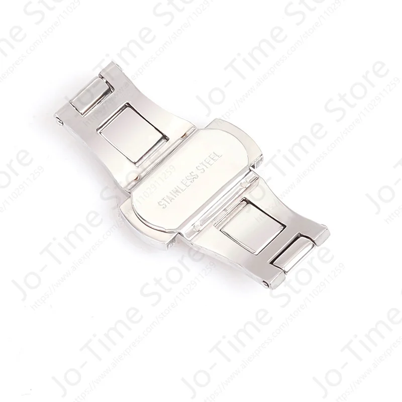 Watch Accessories Double Push Automatic Butterfly Watchband Buckle Steel Folding Clasp Metal Men Women Watch Button 4mm 5mm 6mm