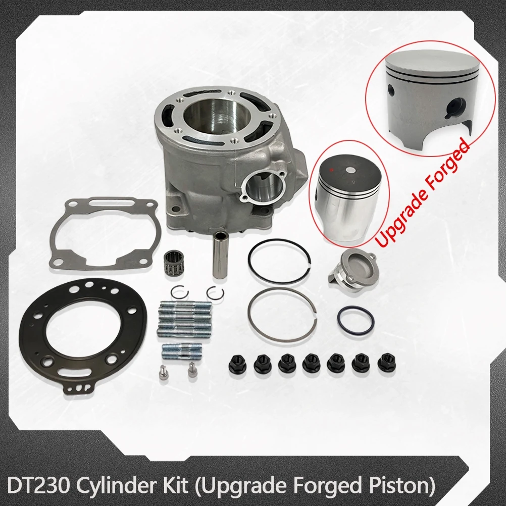 

Motorcycle 2 Stroke Cylinder Kit 66.8mm Cylinder Block Upgrade Forged Piston Ring Gasket For YAMAHA DT230 MT250 TSE250R KEWS K16