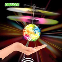 Flying Luminous Ball Toys RC Helicopter Aircraft Plane Flight Balls Led Light Electronic Infrared Induction Toys for Kids Boys