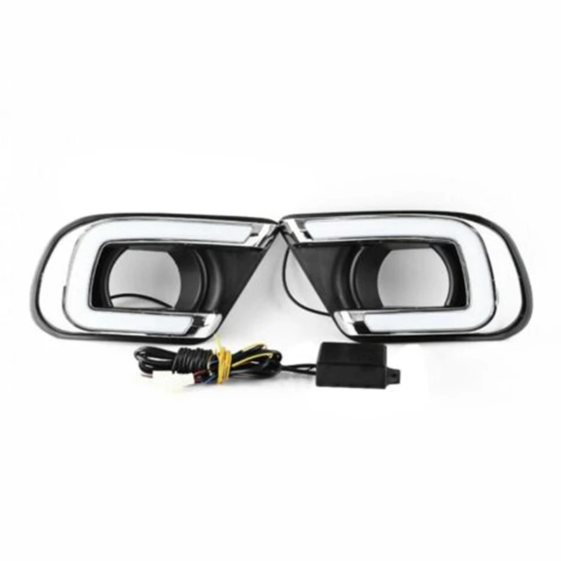 

For Dodge Journey 2015-2017 LED DRL Daytime Running Light Bumper Fog Lamp With Turn