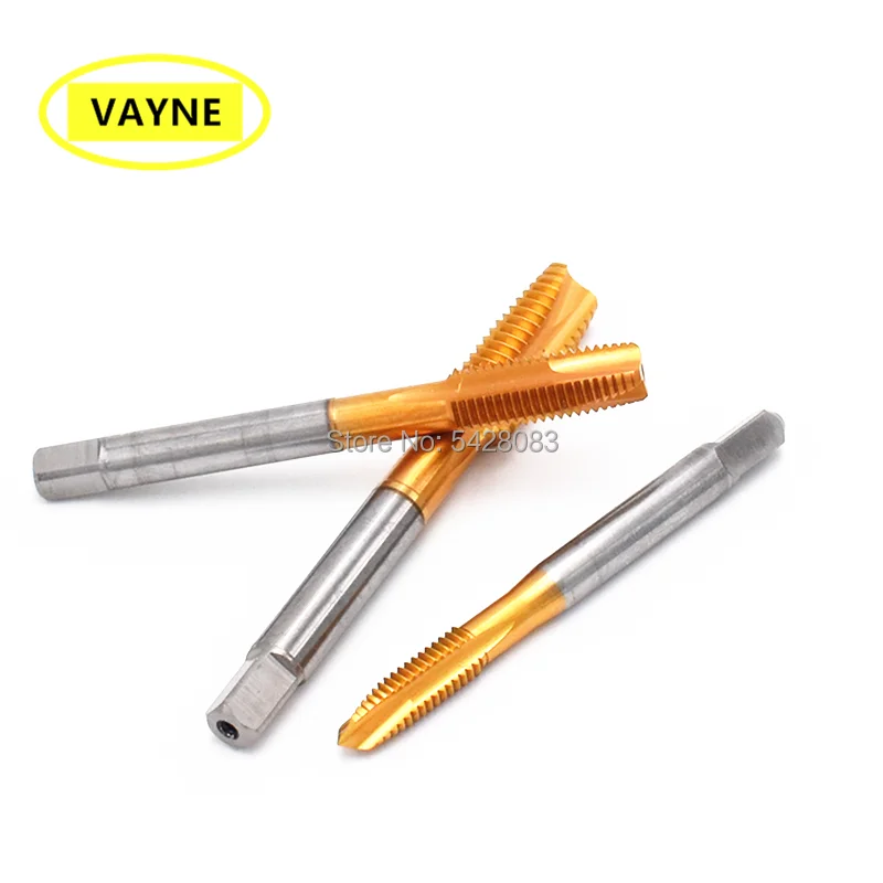 VAYNE HSSE British system rubinetti a punta a spirale rivestimento in stagno BSW1/8-40 3/16/70-24 3/16/90-32 5/32/90-24 7/32/90-32 7/32/70-20 1/4/90-18