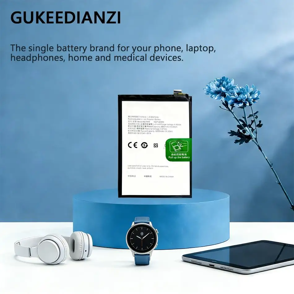 

Аккумулятор для мобильного телефона 5000 мАч BLP959 для Oppo Reno 8T 4G с отличной работой при низких температурах