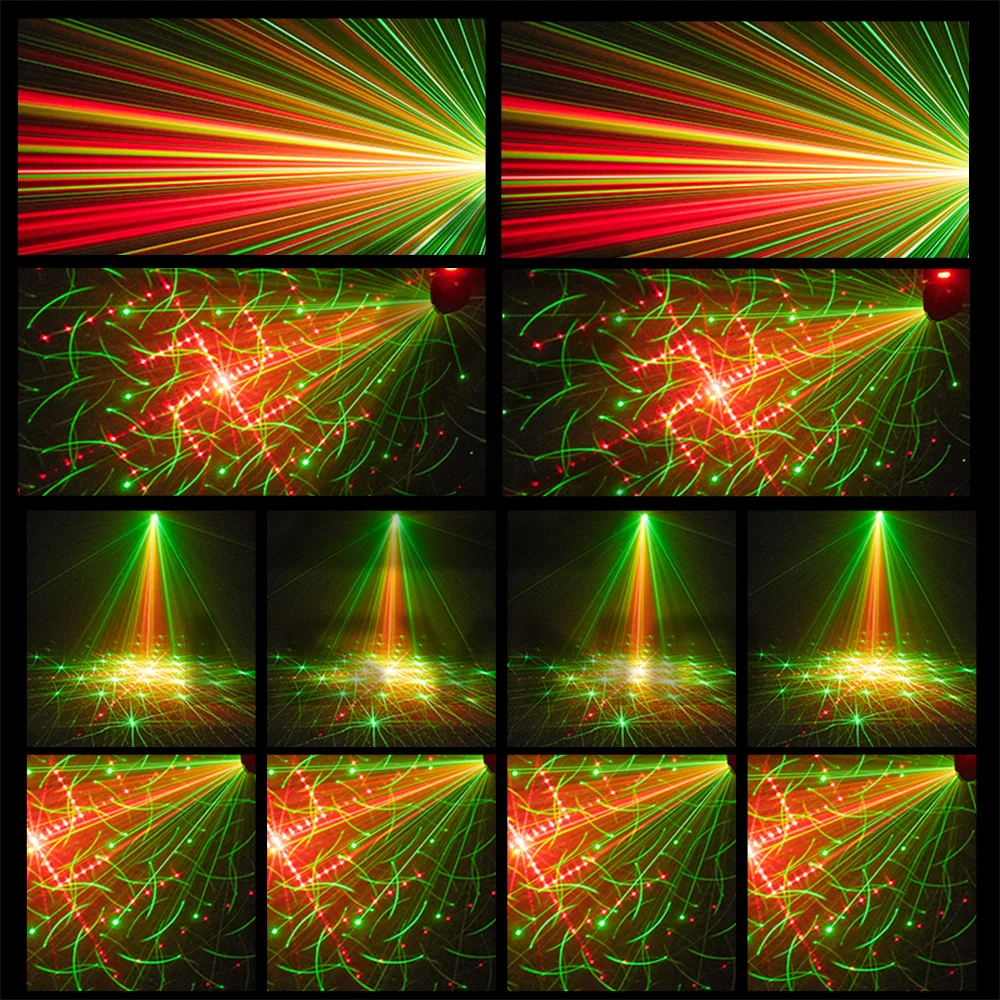 20W Mini DJ Laser Moving Head mit Fernbedienung, Disco-Partybeleuchtung, 3-in-1 Stroboskop-Bühneneffekt für Club, Zuhause, Events, Hochzeit, Feiertage