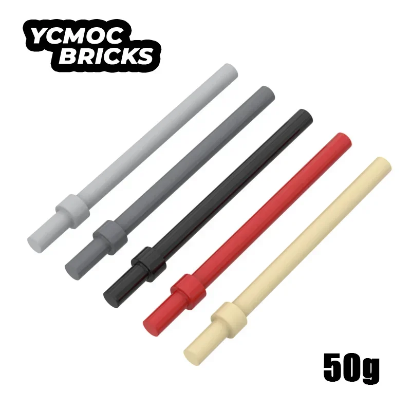 50g Klocki konstrukcyjne MOC 63965 18274 Bar 6L z pierścieniem zatrzymującym Kompatybilne części klocków DIY Assmble Particle Kid Brain Toy Gift