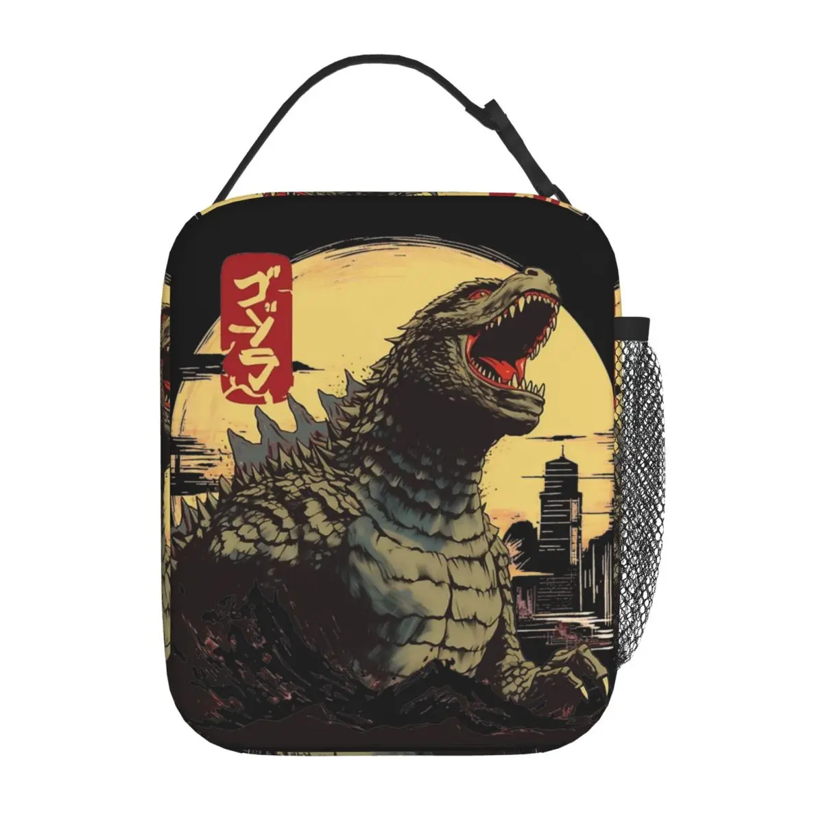 Godzillaed City Destruction Insulated Lunch Bags Large Reusable Thermal Bag Tote Lunch Box School Picnic Men Women