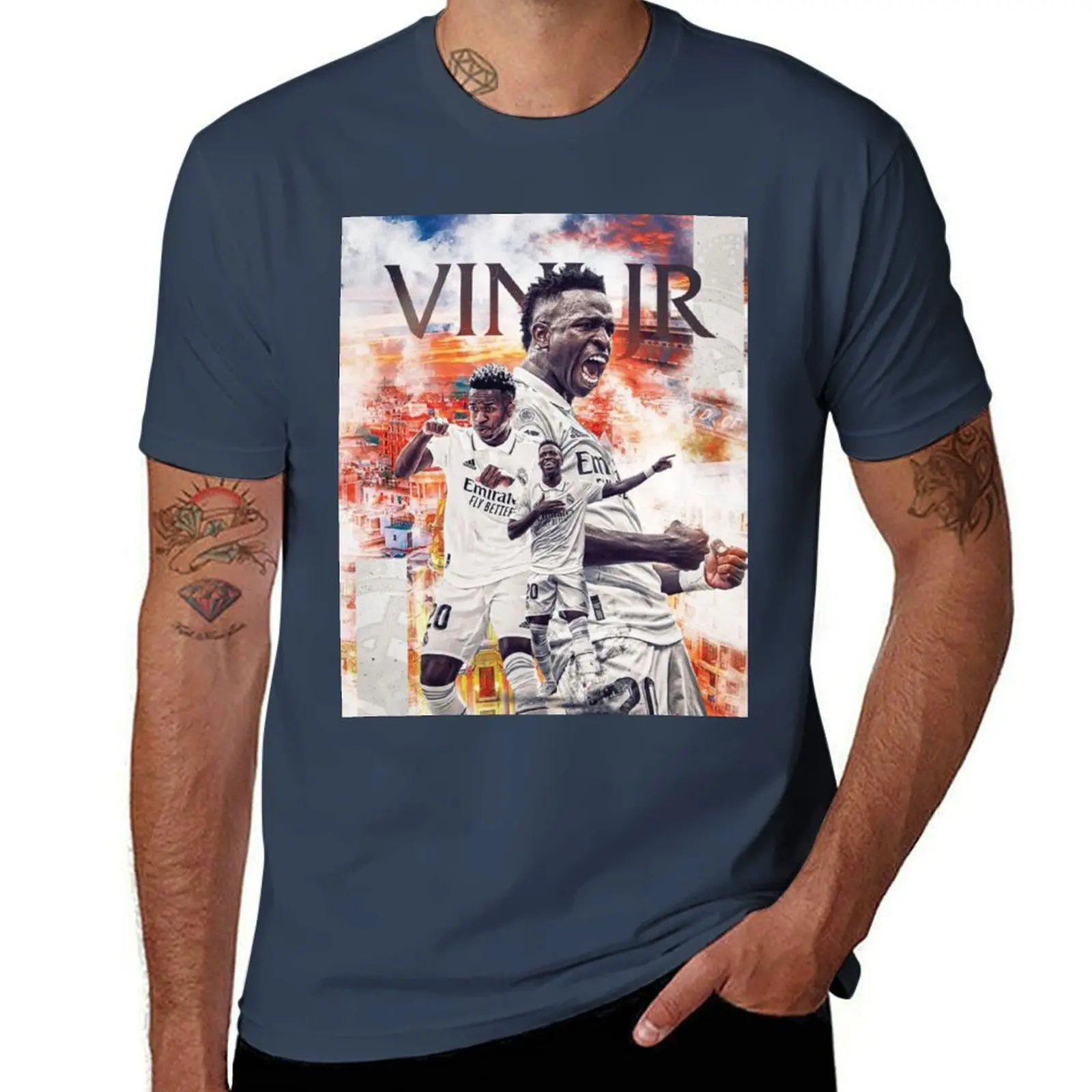 

vinicius junior T-Shirt Basic Simple Casual Short Sleeve Tee