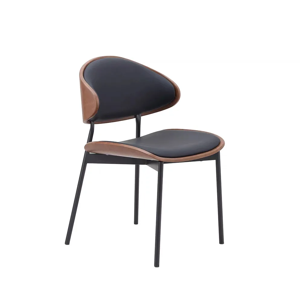 

Полностью завернутое изогнутое кожаное кресло с обивкой, удобное кресло со спинкой
