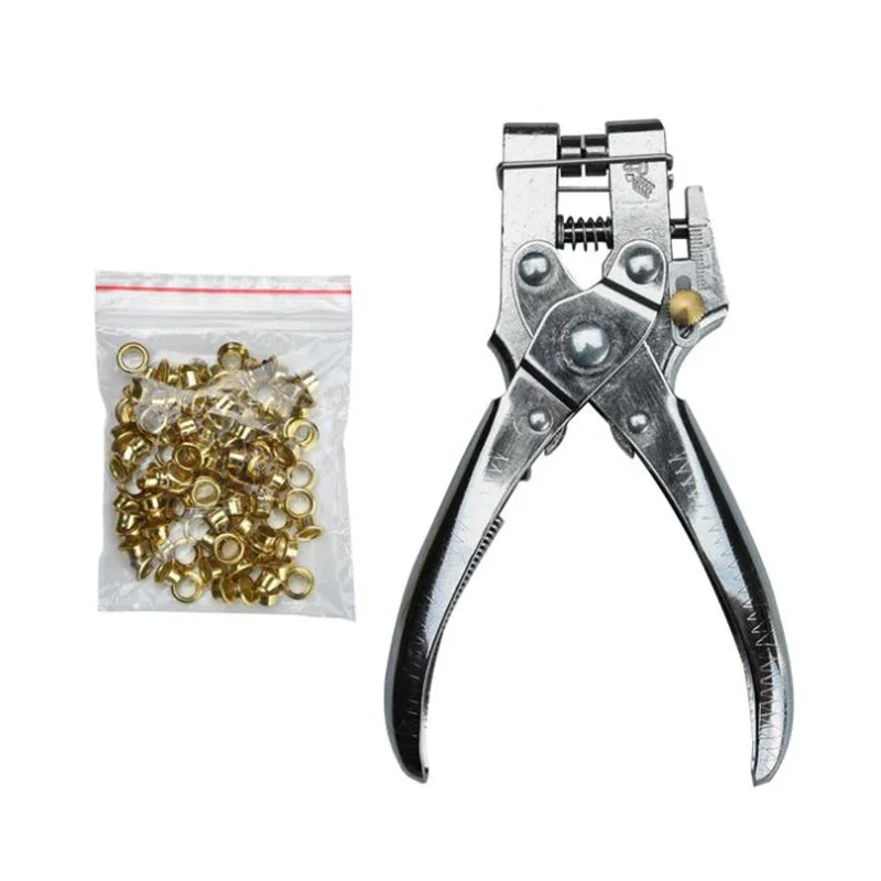 

Hole Punch Plier Eyelet Puncher Revolve Sewing Machine Bag Setter Tool Leather Belt Watchband Strap Household leathercraft