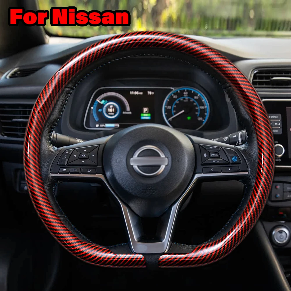 

For Nissan Steering Wheel Cover For Qashqai j11 j10 Tiida J32 Juke Note e12 x-trail t31 t32 Pathfinder r51 Versa Accessories
