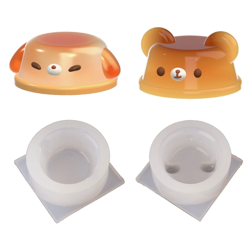 Animal Treats Mold Silicone Chocolate Moulds Bear/Dog Shaped Ice Powder Mold R3MC