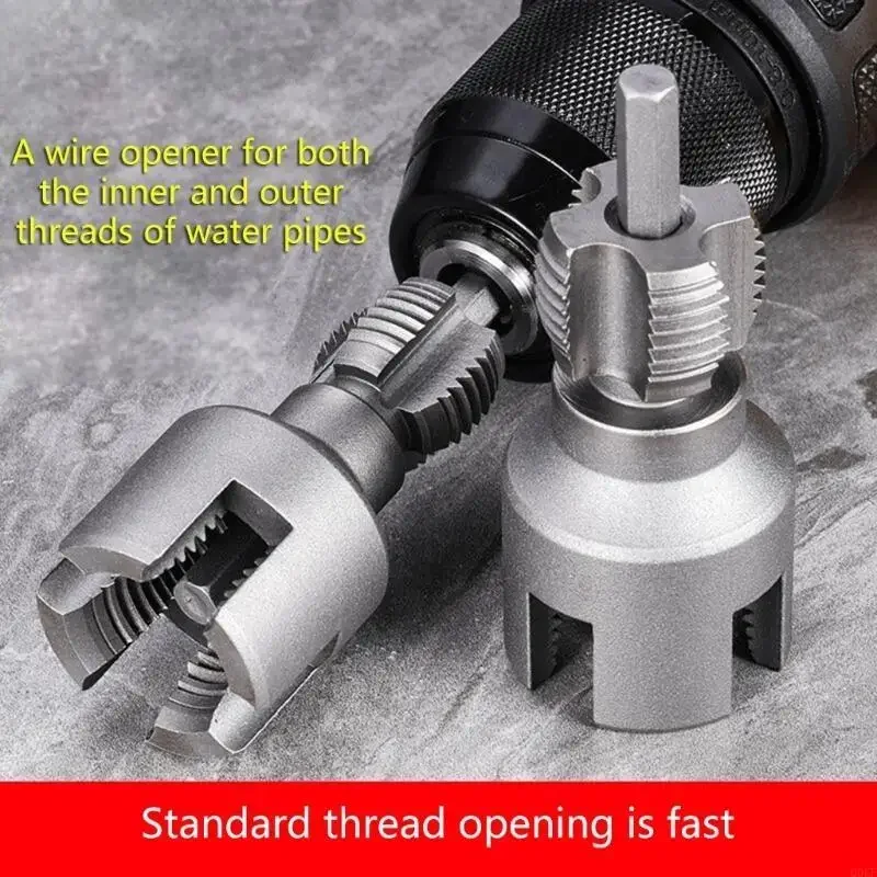 "3/4"가 전기 드릴 DIY 파이프 설치 용 배관 액세서리가있는 직업 PVC 스레드 메이커 도구 키트